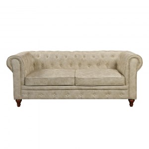 woo-45845 CHESTERFIELD KΑΝΑΠΕΣ 3ΘΕΣΙΟΣ ΣΑΛΟΝΙΟΥ - ΚΑΘΙΣΤΙΚΟΥ, ΥΦΑΣΜΑ ΑΠΟΧΡΩΣΗ ΜΠΕΖ