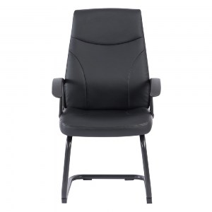 woo-45908 BF1250V ΠΟΛΥΘΡΟΝΑ ΓΡΑΦΕΙΟΥ ΕΠΙΣΚΕΠΤΗ, PU ΜΑΥΡΟ