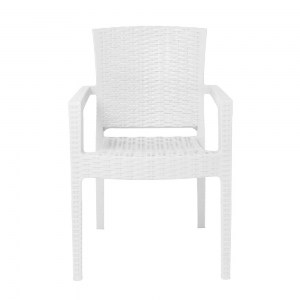 woo-46615_e-00025539_3-huge LORA-PRO ΠΟΛΥΘΡΟΝΑ ΣΤΟΙΒΑΖΟΜΕΝΗ, PP (RATTAN LOOK) ΑΠΟΧΡΩΣΗ ΑΣΠΡΟ