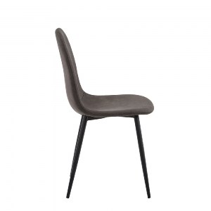 woo-46645 CELINA ΚΑΡΕΚΛΑ ΜΕΤΑΛΛΟ ΒΑΦΗ ΜΑΥΡΟ, ΥΦΑΣΜΑ SUEDE ΓΚΡΙ