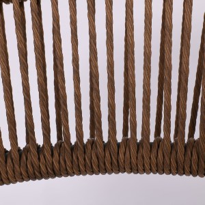 woo-46696 MADY ΠΟΛΥΘΡΟΝΑ ΒΕΡΑΝΤΑΣ-ΚΗΠΟΥ ALU ΑΝΘΡΑΚΙ, ROPE WICKER ΦΥΣΙΚΟ, ΣΤΟΙΒΑΖΟΜΕΝΗ