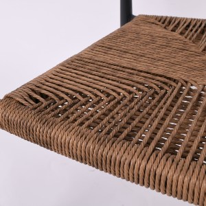 woo-46697 MADY ΠΟΛΥΘΡΟΝΑ ΒΕΡΑΝΤΑΣ-ΚΗΠΟΥ ALU ΑΝΘΡΑΚΙ, ROPE WICKER ΦΥΣΙΚΟ, ΣΤΟΙΒΑΖΟΜΕΝΗ