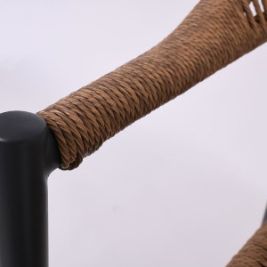 woo-46698 MADY ΠΟΛΥΘΡΟΝΑ ΒΕΡΑΝΤΑΣ-ΚΗΠΟΥ ALU ΑΝΘΡΑΚΙ, ROPE WICKER ΦΥΣΙΚΟ, ΣΤΟΙΒΑΖΟΜΕΝΗ