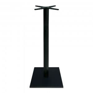 woo-46805 PRATO-W ΒΑΣΗ ΤΡΑΠΕΖΙΟΥ BAR 45X45CM H.93CM ΜΕΤΑΛΛΟ ΒΑΦΗ ΜΑΥΡΟ / 12,50KG