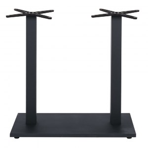 woo-46807 PRATO-W ΒΑΣΗ ΤΡΑΠΕΖΙΟΥ BAR 70X40CM H.93CM ΜΕΤΑΛΛΟ ΒΑΦΗ ΜΑΥΡΟ / 17,50KG