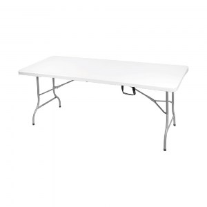 woo-46896 BLOW ΤΡΑΠΕΖΙ  ΣΥΝΕΔΡΙΟΥ - CATERING ΠΤΥΣΣΟΜΕΝΟ (ΒΑΛΙΤΣΑ), HDPE ΑΣΠΡΟ, ΜΕΤΑΛΛΟ ΒΑΦΗ ΓΚΡΙ