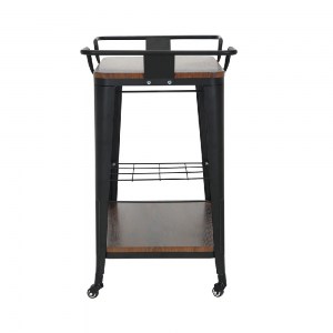 woo-46964 RELIX TROLLEY BAR-PRO ΜΕΤΑΛΛΟ ΒΑΦΗ ΜΑΥΡΟ, MDF ΑΠΟΧΡΩΣΗ ΚΑΡΥΔΙ