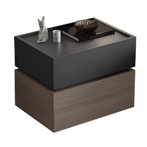 woo-47046 VANITY ΚΟΜΟΔΙΝΟ, ΑΠΟΧΡΩΣΕΩΝ SONOMA OAK & GREY, ΜΕ ΑΠΟΣΠΩΜΕΝΑ ΧΡΩΜΑΤΙΚΑ ΜΕΡΗ