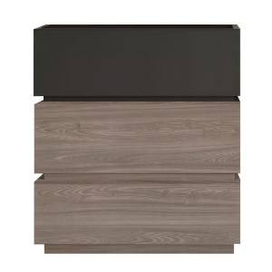 woo-47050 VANITY ΣΥΡΤΑΡΙΕΡΑ, ΜΕ 3 ΣΥΡΤ. ΑΠΟΧΡΩΣΕΩΝ SONOMA OAK & GREY, ΜΕ ΑΠΟΣΠΩΜΕΝΑ ΧΡΩΜΑΤΙΚΑ ΜΕΡΗ