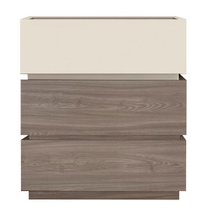 woo-47052 VANITY ΣΥΡΤΑΡΙΕΡΑ, ΜΕ 3 ΣΥΡΤ. ΑΠΟΧΡΩΣΕΩΝ SONOMA OAK & CREAM, ΜΕ ΑΠΟΣΠΩΜΕΝΑ ΧΡΩΜΑΤΙΚΑ ΜΕΡΗ