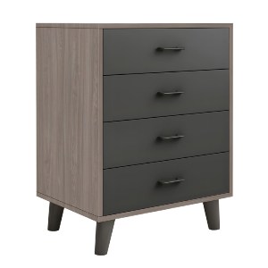 woo-47064 ELIOT ΣΥΡΤΑΡΙΕΡΑ, ΜΕ 4 ΣΥΡΤΑΡΙΑ, ΑΠΟΧΡΩΣΗ SONOMA OAK-GREY