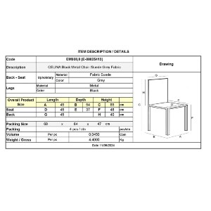woo-47140_e-00025413_9-huge CELINA ΚΑΡΕΚΛΑ ΜΕΤΑΛΛΟ ΒΑΦΗ ΜΑΥΡΟ, ΥΦΑΣΜΑ SUEDE ΓΚΡΙ