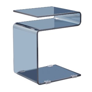 woo-47174 GLASSER ΤΡΑΠΕΖΑΚΙ ΒΟΗΘΗΤΙΚΟ SMOKE ΓΥΑΛΙ 12MM