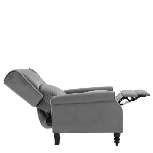 woo-47200 SIMPLE RELAX ΠΟΛΥΘΡΟΝΑ ΜΠΕΡΖΕΡΑ ΣΑΛΟΝΙΟΥ, ΚΑΘΙΣΤΙΚΟΥ, ΥΦΑΣΜΑ VELURE ΓΚΡΙ