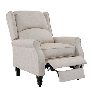 woo-47205 SIMPLE RELAX ΠΟΛΥΘΡΟΝΑ ΜΠΕΡΖΕΡΑ ΣΑΛΟΝΙΟΥ, ΚΑΘΙΣΤΙΚΟΥ, ΥΦΑΣΜΑ ΑΠΟΧΡΩΣΗ ANTIQUE ΕΚΡΟΥ