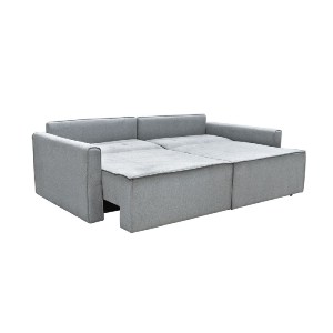 woo-47282 LIDRA ΚΑΝΑΠΕΣ – ΚΡΕΒΑΤΙ 2ΘΕΣΙΟΣ, ΥΦΑΣΜΑ ΓΚΡΙ