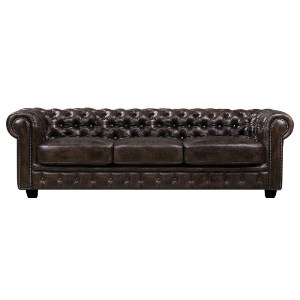 woo-47303 CHESTERFIELD 689 ΚΑΝΑΠΕΣ 4ΘΕΣΙΟΣ ΣΑΛΟΝΙΟΥ ΚΑΘΙΣΤΙΚΟΥ, ΔΕΡΜΑ ΑΠΟΧΡΩΣΗ ΚΑΦΕ