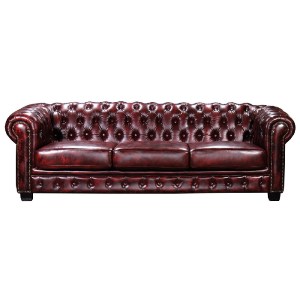 woo-47305 CHESTERFIELD 689 ΚΑΝΑΠΕΣ 4ΘΕΣΙΟΣ ΣΑΛΟΝΙΟΥ ΚΑΘΙΣΤΙΚΟΥ, ΔΕΡΜΑ ΑΠΟΧΡΩΣΗ ANTIQUE RED