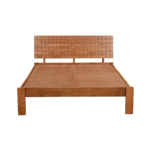 woo-47354 CAPITAL ΚΡΕΒΑΤΙ ΔΙΠΛΟ, ΓΙΑ ΣΤΡΩΜΑ 150X200CM, ΑΚΑΚΙΑ ΦΥΣΙΚΟ