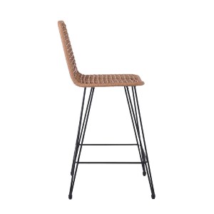 woo-47367_e-00020917_1-huge SALSA ΣΚΑΜΠΟ BAR-PRO ΜΕ ΠΛΑΤΗ, ΜΕΤΑΛΛΟ ΒΑΦΗ ΜΑΥΡΟ, WICKER ΦΥΣΙΚΟ