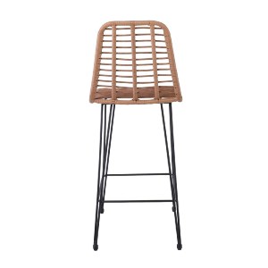 woo-47368_e-00020917_2-huge SALSA ΣΚΑΜΠΟ BAR-PRO ΜΕ ΠΛΑΤΗ, ΜΕΤΑΛΛΟ ΒΑΦΗ ΜΑΥΡΟ, WICKER ΦΥΣΙΚΟ
