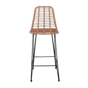 woo-47369_e-00020917_3-huge SALSA ΣΚΑΜΠΟ BAR-PRO ΜΕ ΠΛΑΤΗ, ΜΕΤΑΛΛΟ ΒΑΦΗ ΜΑΥΡΟ, WICKER ΦΥΣΙΚΟ