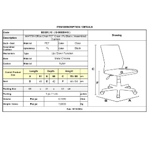 woo-47376_e-00025443_9-huge MARTIN ΚΑΡΕΚΛΑ ΓΡΑΦΕΙΟΥ ΧΡΩΜΙΟ PET CLEAR, ΚΑΘΙΣΜΑ: PU ΜΑΥΡΟ ΜΟΝΤΑΡΙΣΜΕΝΗ ΤΑΠΕΤΣΑΡΙΑ