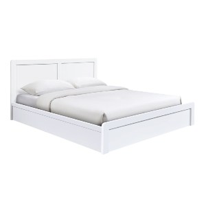 woo-47407 LIFE LUX ΚΡΕΒΑΤΙ ΔΙΠΛΟ ΓΙΑ ΣΤΡΩΜΑ 160X200CM, ΑΠΟΧΡΩΣΗ ΑΣΠΡΟ