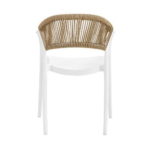 woo-47476 DONNA ΠΟΛΥΘΡΟΝΑ ΣΤΟΙΒΑΖΟΜΕΝΗ, PP-UV ΑΣΠΡΟ, ROPE WICKER ΦΥΣΙΚΟ