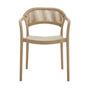 woo-47487 DONNA ΠΟΛΥΘΡΟΝΑ ΣΤΟΙΒΑΖΟΜΕΝΗ, PP-UV TORTORA, ROPE WICKER ΦΥΣΙΚΟ