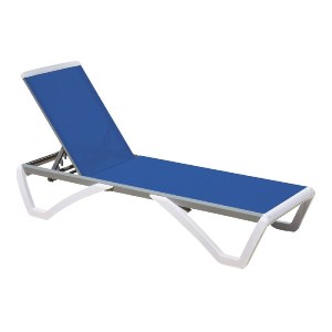 woo-47552 SUMMER K/D ΞΑΠΛΩΣΤΡΑ ΑΛΟΥΜΙΝΙΟ ΑΝΘΡΑΚΙ, PP ΑΣΠΡΟ - TEXTILENE ΜΠΛΕ
