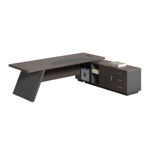 woo-47653 MASTER ΓΡΑΦΕΙΟ ΔΕΞΙΑ ΓΩΝΙΑ, ΑΠΟΧΡΩΣΗ GREY WALNUT