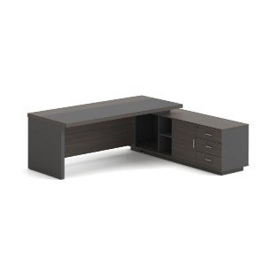woo-47656 VIP ΓΡΑΦΕΙΟ ΔΕΞΙΑ ΓΩΝΙΑ, ΑΠΟΧΡΩΣΗ GREY WALNUT