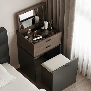 woo-47743_e-00025619_1-huge VANITY ΤΟΥΑΛΕΤΑ ΜΕ ΕΝΣΩΜΑΤΩΜΕΝΟ ΚΑΘΡΕΠΤΗ & ΣΚΑΜΠΟ ΑΠΟΧΡΩΣΗ SONOMA OAK-GREY