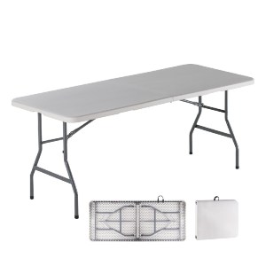 woo-47838 BLOW-W ΤΡΑΠΕΖΙ  ΣΥΝΕΔΡΙΟΥ - CATERING ΠΤΥΣΣΟΜΕΝΟ (ΒΑΛΙΤΣΑ), HDPE ΑΣΠΡΟ, ΜΕΤΑΛΛΟ ΒΑΦΗ ΓΚΡΙ