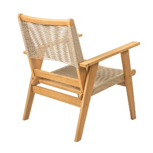 woo-48034 COFFEE LIVING ΠΟΛΥΘΡΟΝΑ ΚΑΘΙΣΤΙΚΟΥ ΒΕΡΑΝΤΑΣ - ΚΗΠΟΥ, ΑΚΑΚΙΑ ΦΥΣΙΚΟ-ROPE WICKER ΜΠΕΖ