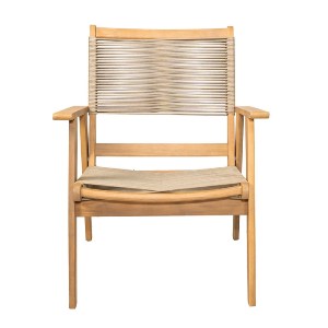 woo-48035 COFFEE LIVING ΠΟΛΥΘΡΟΝΑ ΚΑΘΙΣΤΙΚΟΥ ΒΕΡΑΝΤΑΣ - ΚΗΠΟΥ, ΑΚΑΚΙΑ ΦΥΣΙΚΟ-ROPE WICKER ΜΠΕΖ