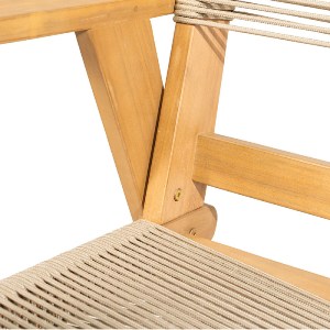 woo-48036 COFFEE LIVING ΠΟΛΥΘΡΟΝΑ ΚΑΘΙΣΤΙΚΟΥ ΒΕΡΑΝΤΑΣ - ΚΗΠΟΥ, ΑΚΑΚΙΑ ΦΥΣΙΚΟ-ROPE WICKER ΜΠΕΖ
