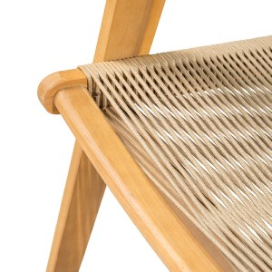 woo-48048 COFFEE LIVING ΚΑΝΑΠΕΣ 2ΘΕΣΙΟΣ ΚΑΘΙΣΤΙΚΟΥ ΒΕΡΑΝΤΑΣ-ΚΗΠΟΥ, ΑΚΑΚΙΑ ΦΥΣΙΚΟ-ROPE WICKER ΜΠΕΖ