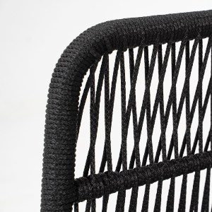 woo-48074 MARK SET ΣΑΛΟΝΙ ΚΗΠΟΥ 4 ΤΕΜΑΧΙΩΝ ACACIA ΦΥΣΙΚΟ, ROPE WICKER ΜΑΥΡΟ, ΜΑΞΙΛΑΡΙΑ ΜΠΕΖ