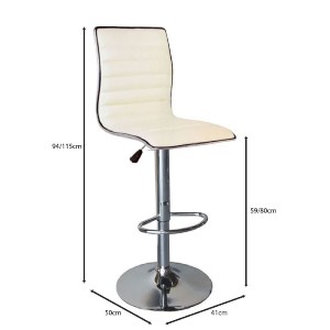 woo-48350_e-00017228_9-huge ALFI ΣΚΑΜΠΟ BAR ΜΕ ΠΛΑΤΗ, ΒΑΣΗ ΧΡΩΜΙΟ, PU ΑΣΠΡΟ ΡΥΘΜΙΣΗ ΥΨΟΥΣ, ΠΕΡΙΣΤΡΕΦΟΜΕΝΟ