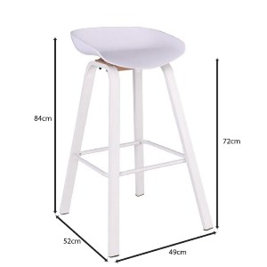 woo-48360_e-00025210_9-huge PENT ΣΚΑΜΠΟ BAR, ΜΕΤΑΛΛΟ ΒΑΦΗ ΑΣΠΡΟ, PP ΑΣΠΡΟ