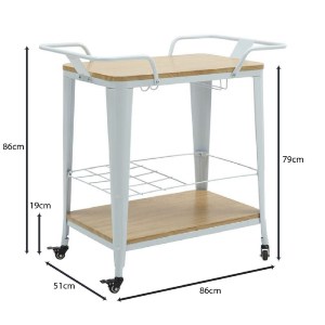 woo-48366_e-00025523_9-huge RELIX TROLLEY BAR-PRO ΜΕΤΑΛΛΟ ΒΑΦΗ ΑΣΠΡΟ, MDF ΑΠΟΧΡΩΣΗ ΦΥΣΙΚΟ