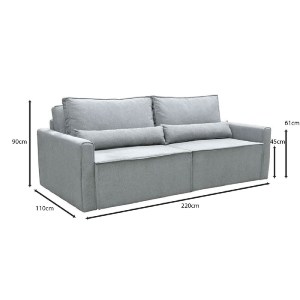 woo-48371_e-00025787_9-huge LIDRA ΚΑΝΑΠΕΣ – ΚΡΕΒΑΤΙ 2ΘΕΣΙΟΣ, ΥΦΑΣΜΑ ΓΚΡΙ