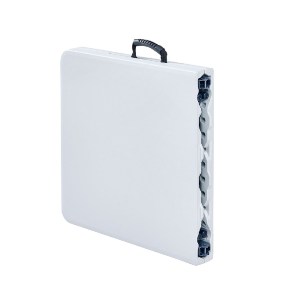 woo-48380 BLOW-R ΤΡΑΠΕΖΙ CATERING ΠΤΥΣΣΟΜΕΝΟ (ΒΑΛΙΤΣΑ) - ΡΥΘΜ/ΝΟ ΥΨΟΣ, ΜΕΤΑΛΛΟ ΓΚΡΙ, HDPE ΑΣΠΡΟ