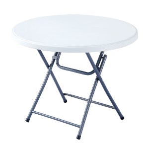 woo-48382 BLOW-R ΤΡΑΠΕΖΙ ΣΥΝΕΔΡΙΟΥ CATERING ΠΤΥΣΣΟΜΕΝΟ, ΜΕΤΑΛΛΟ ΒΑΦΗ ΓΚΡΙ, HDPE ΑΣΠΡΟ