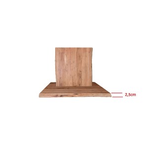 woo-48385 LIZARD-W SLIM ΕΠΙΦΑΝΕΙΑ ΤΡΑΠΕΖΙΟΥ, ΞΥΛΟ ΑΚΑΚΙΑΣ ΦΥΣΙΚΟ