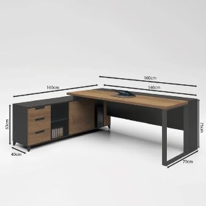 woo-48386_e-00020632_9-huge PROLINE ΓΡΑΦΕΙΟ ΑΝΑΣΤΡΕΨΙΜΗ ΓΩΝΙΑ, 3 ΣΥΡΤΑΡΙΑ, ΡΑΦΙΑ, ΑΠΟΧΡΩΣΗ ΚΑΡΥΔΙ ΔΡΥΣ - ΜΑΥΡΟ