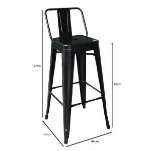 woo-48459_e-00023477_9-huge RELIX ΣΚΑΜΠΟ BAR ΜΕ ΠΛΑΤΗ, ΜΕΤΑΛΛΟ ΒΑΦΗ ΜΑΥΡΟ