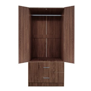 woo-48520_e-00021903_1-huge CLOSET ΝΤΟΥΛΑΠΑ ΔΙΦΥΛΛΗ, ΡΑΦΙ, ΘΕΣΕΙΣ ΓΙΑ ΚΡΕΜΑΣΤΡΕΣ, 2 ΣΥΡΤΑΡΙΑ, ΑΠΟΧΡΩΣΗ ΚΑΡΥΔΙ